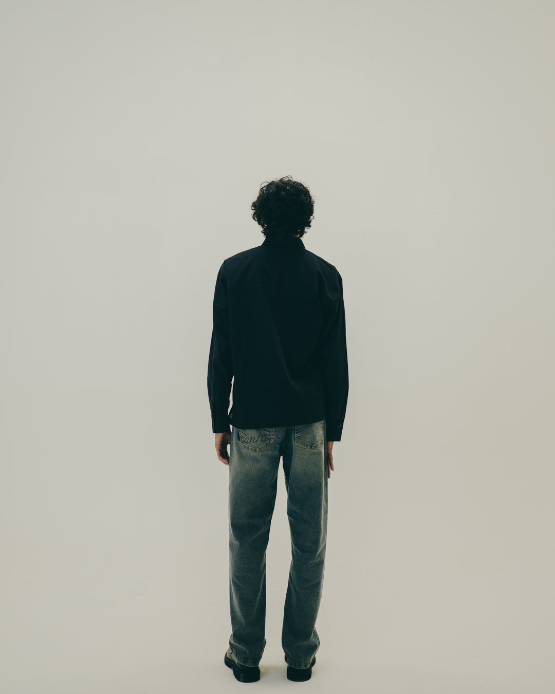 Black Embroidered Shirt