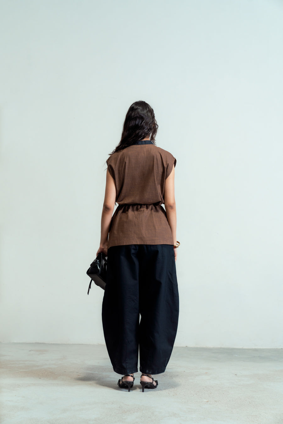 Offset Wrap Top