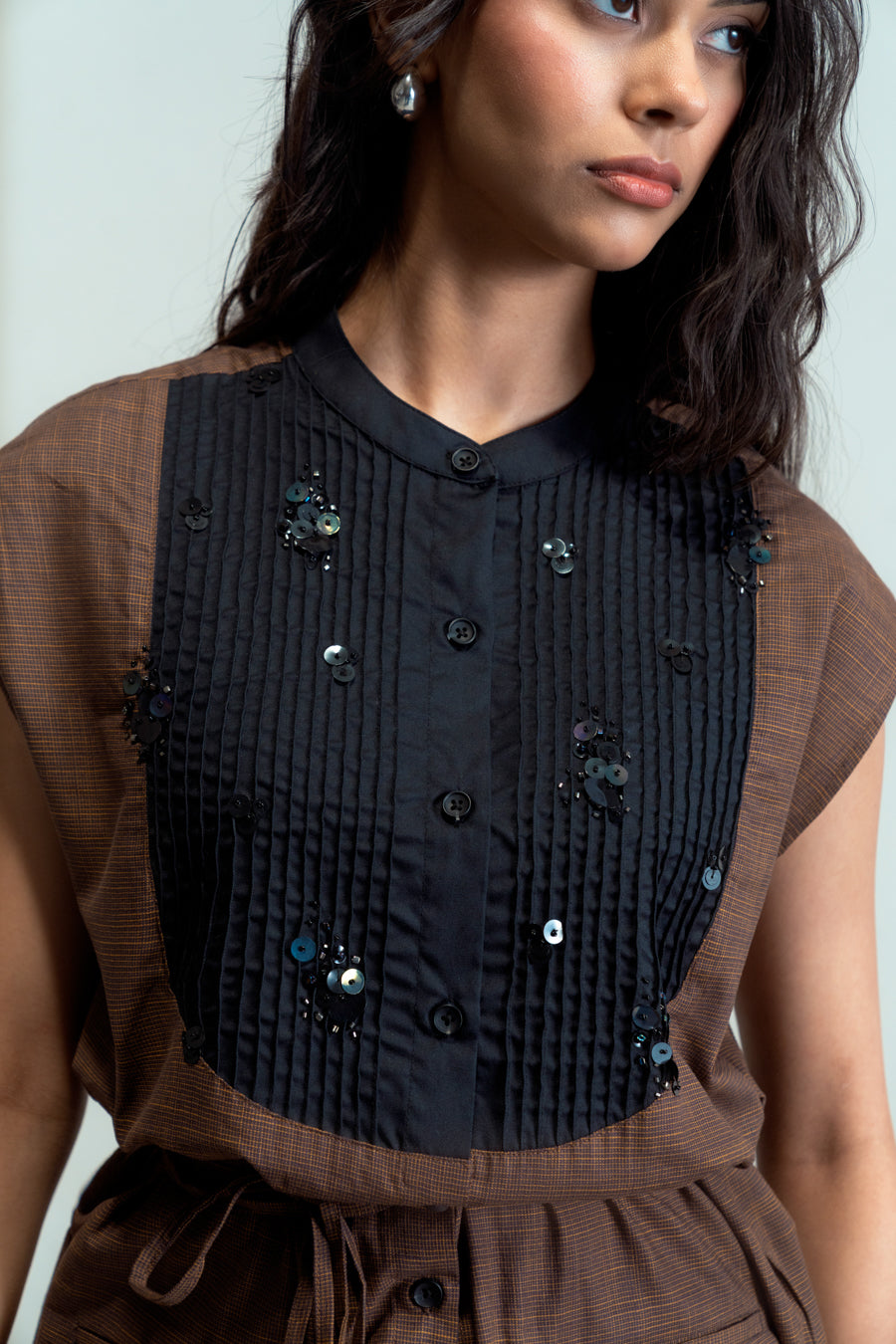Offset Wrap Top