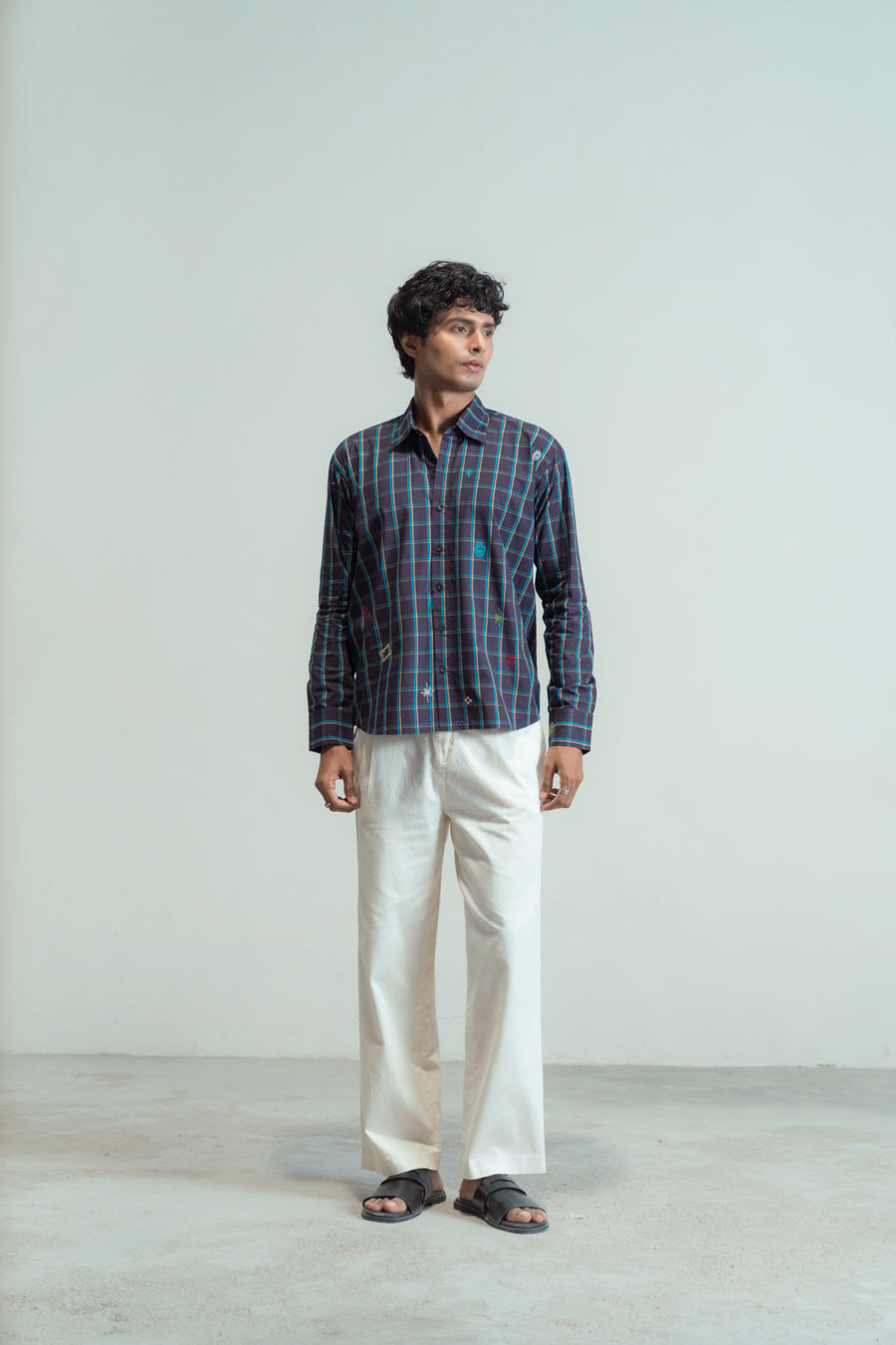 Aubergine Embroidered Shirt
