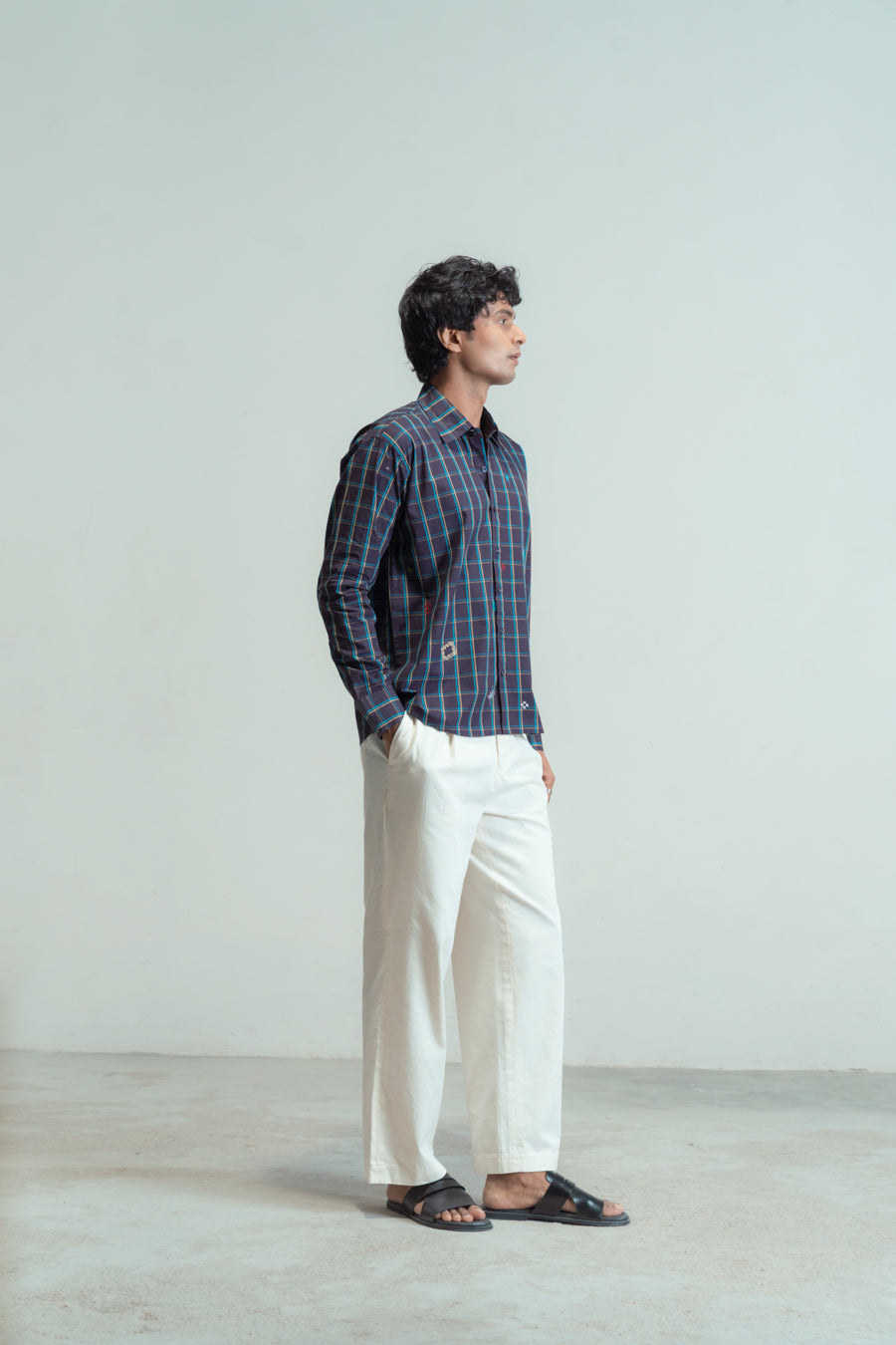 Aubergine Embroidered Shirt
