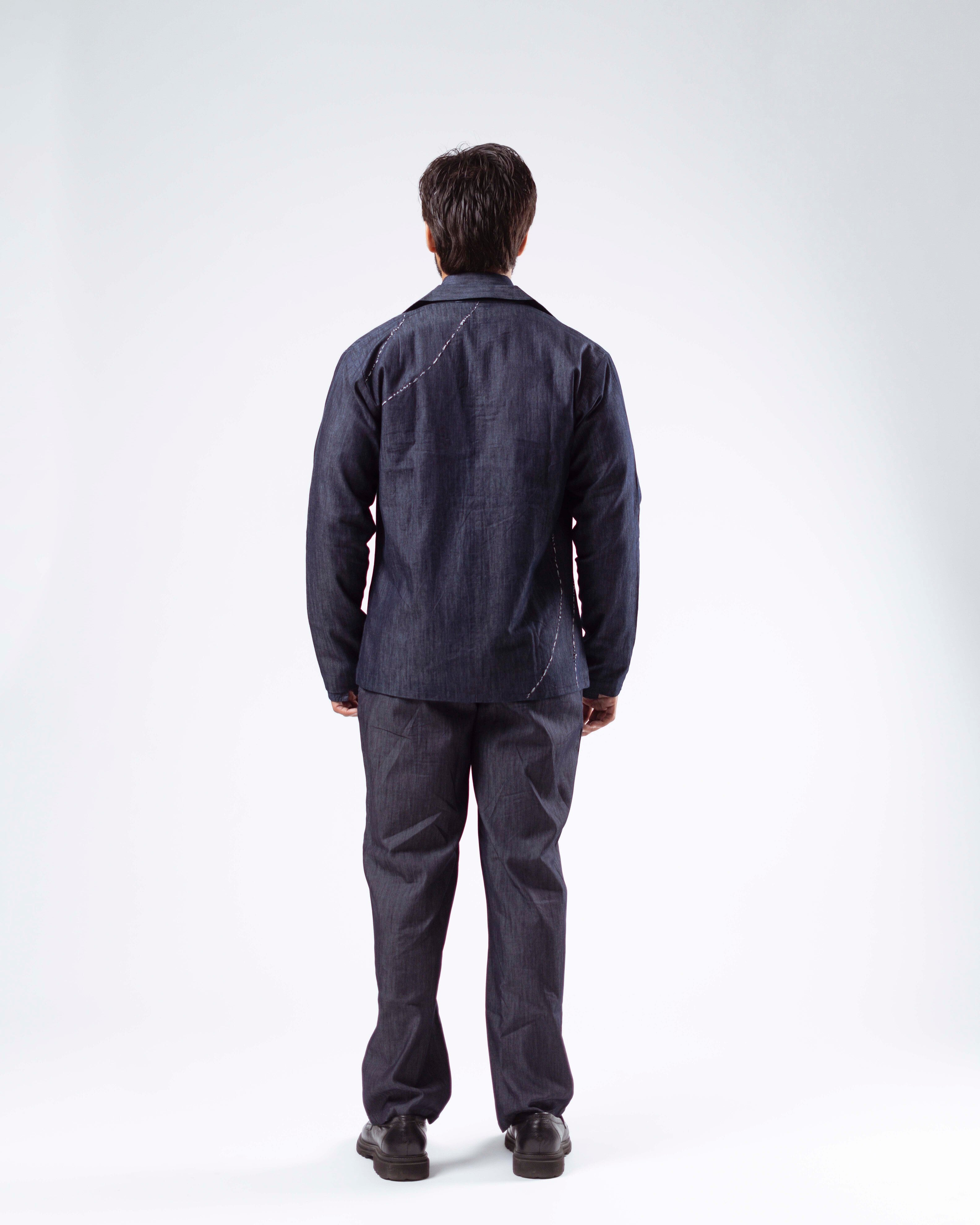 Indigo Heirloom Blazer Set