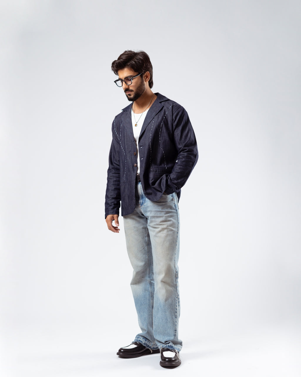 Indigo Heirloom Blazer