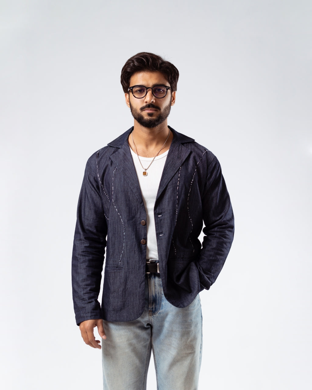 Indigo Heirloom Blazer