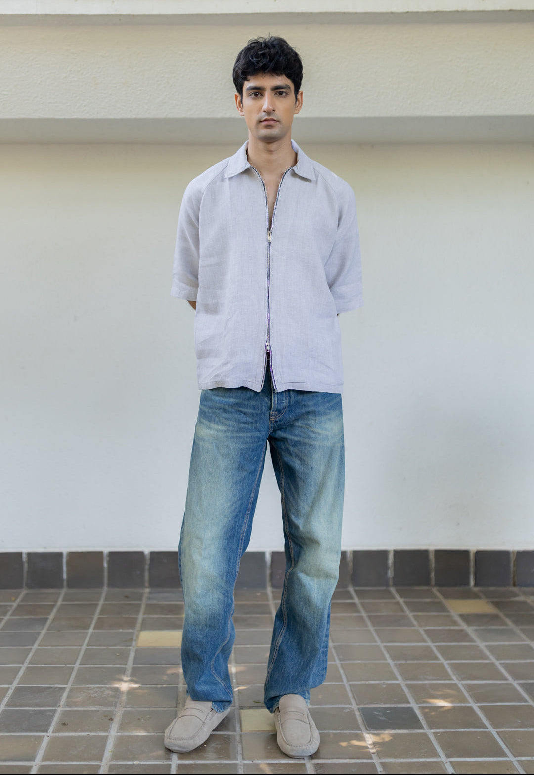 Coastal double zip shirt