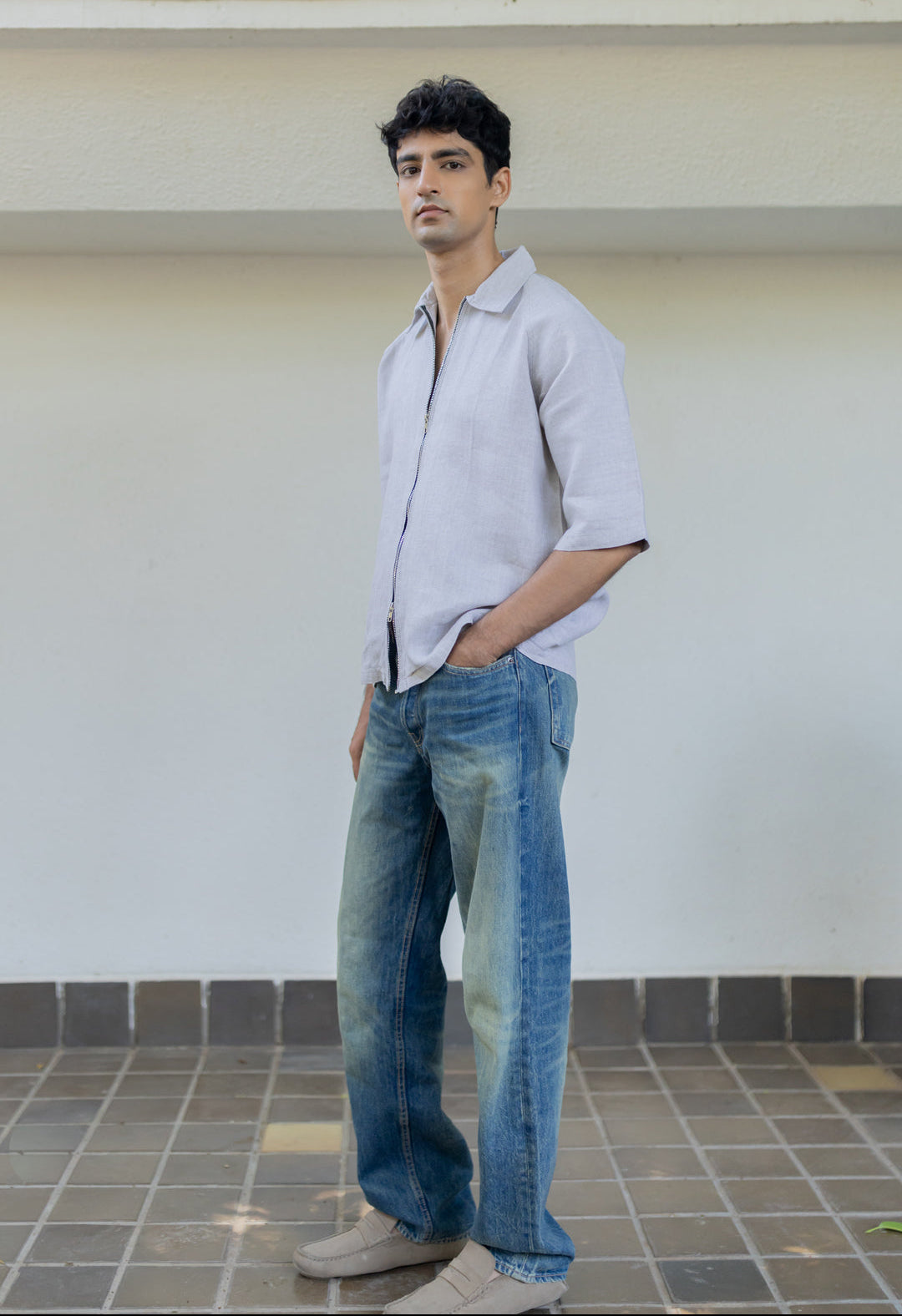 Coastal double zip shirt