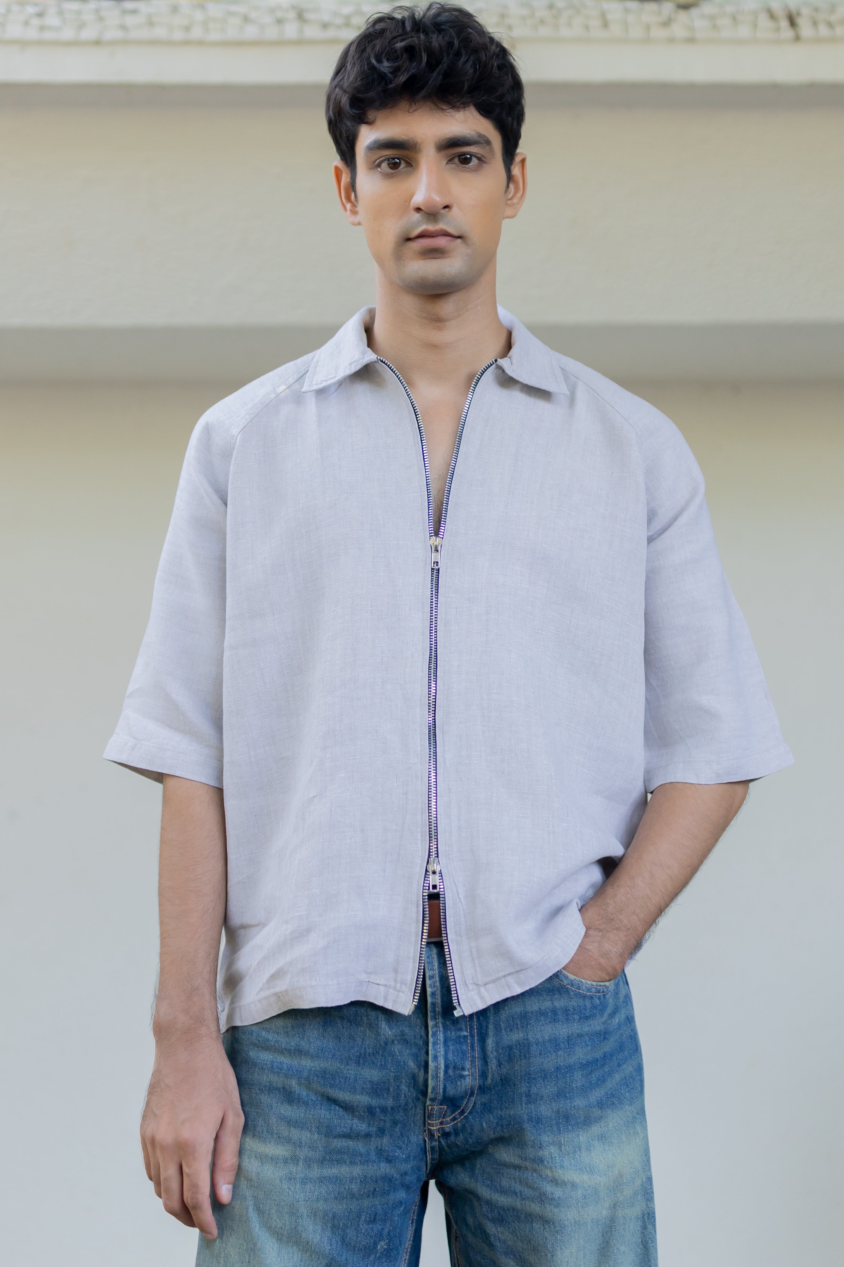Coastal double zip shirt