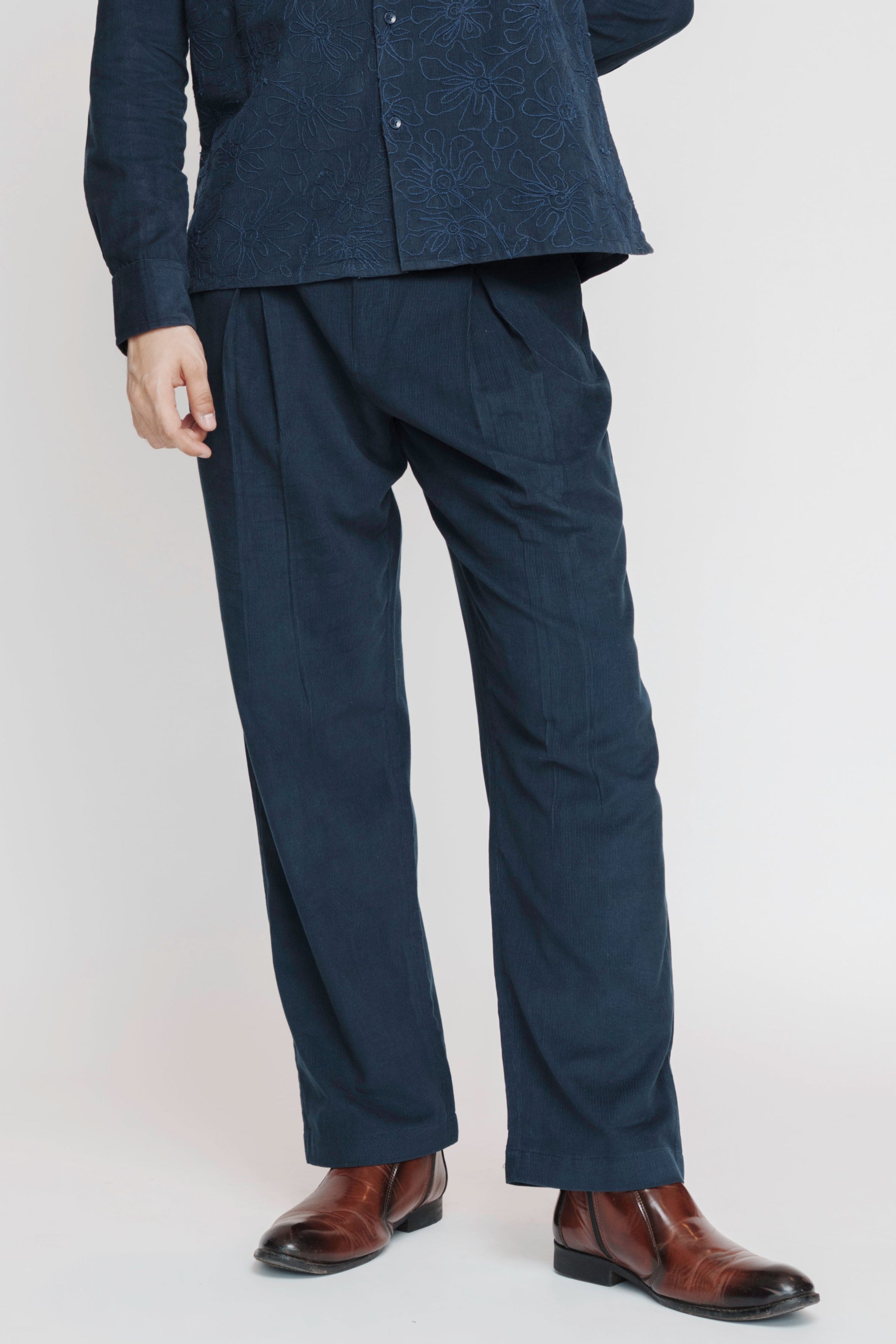 Midnight Blue Corduroy Pants