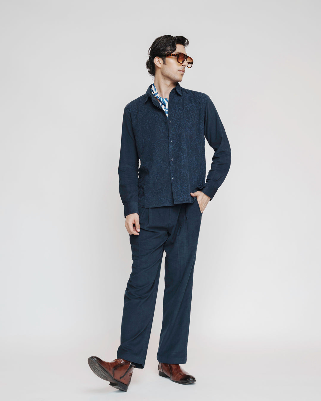 Midnight Blue Corduroy Set