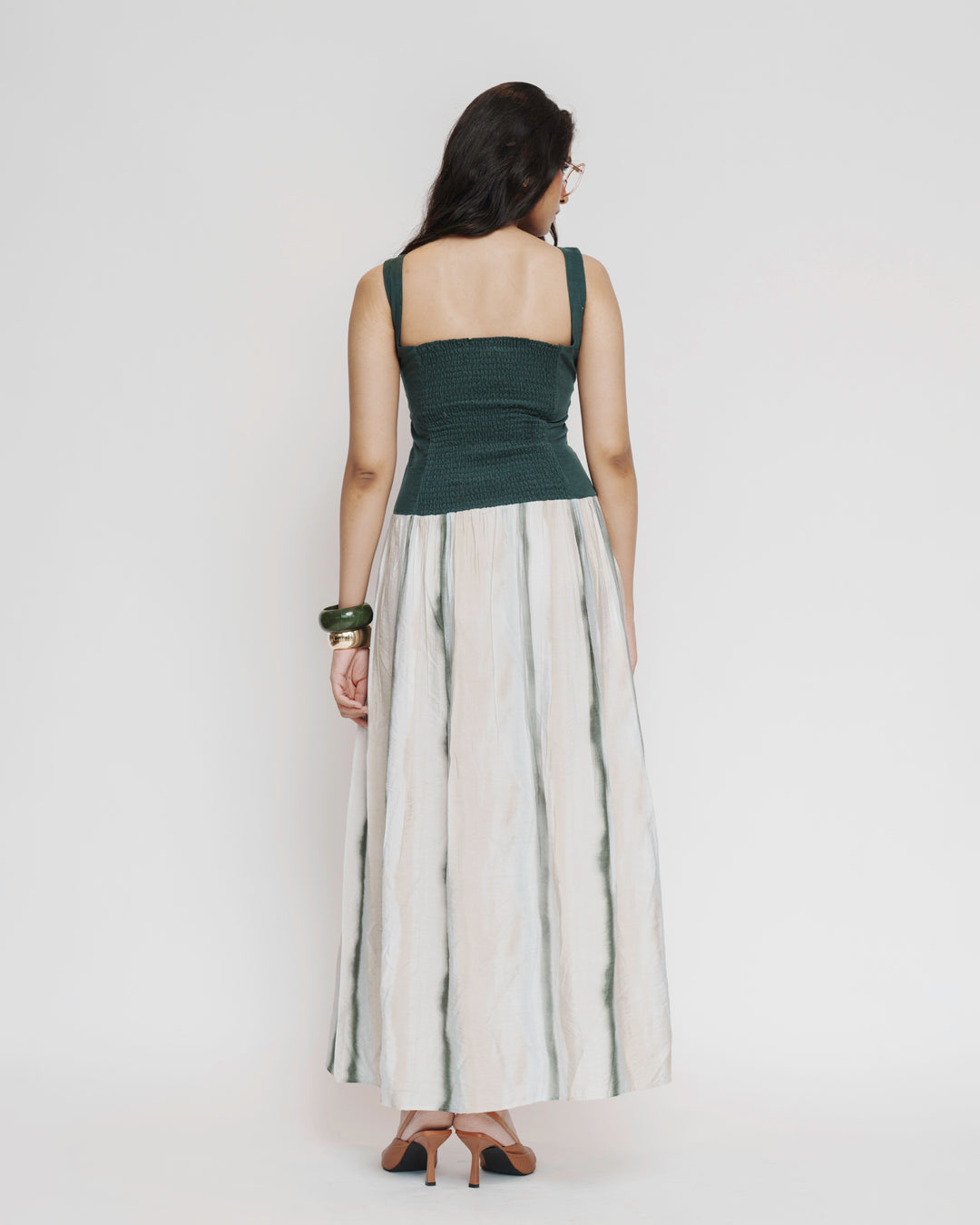 Corduroy Embroidered Maxi Dress