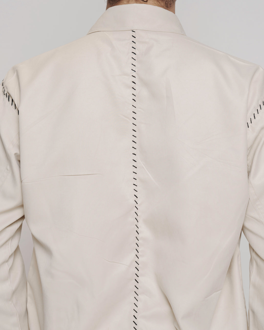 Suede Eggshell Shacket Set