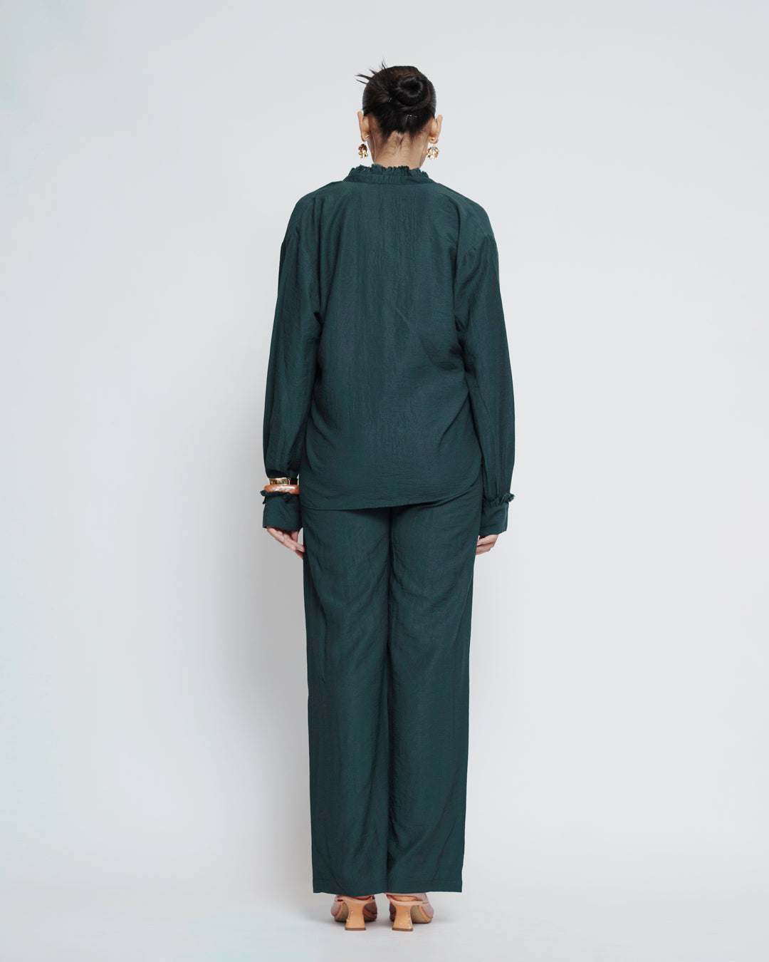 Deep Green Beaded Set